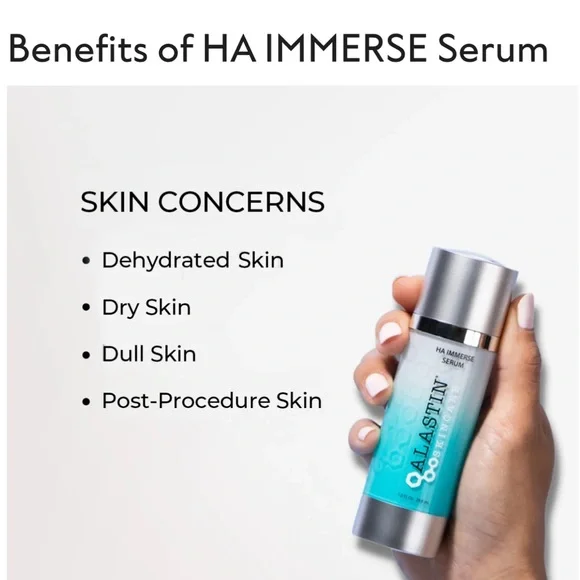 Alastin Skincare HA (Hyaluronic Acid) Immerse Serum Brand New In Box Sealed